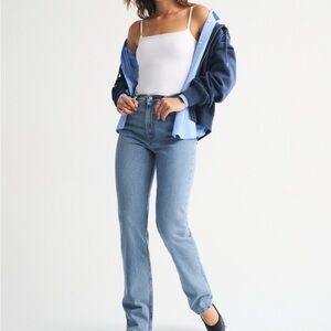 Abercrombie & Fitch Light Blue Straight Leg Jeans